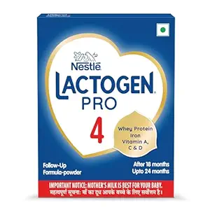 Lactogen Pro 4, Follow-Up Formula With Iron, Whey Protein And Vitamins, After 18 Months Up To 24 Months, Bag-In-Box Pack, 400g.