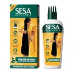 sesa Ayurvedic Hair Oil 100 ML With Bhringraj & Other Herbs With Coconut Oil And 4 Nourishing Oil For Hair Growth Help Control Hair Fall & Strengthen Roots With Easy Applicator, 90 ml