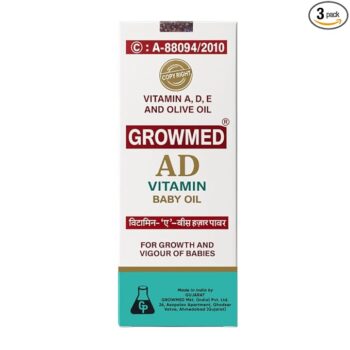 AD Vitamin Baby Oil with Vitamins A, D, E and Olive Oil 100 Ml