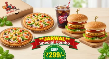 JARWAL Special Combo: 2 Pizzas + 2 Burger + ColdDrink