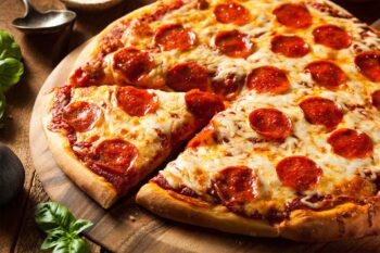 Large Pepperoni pizza