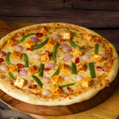 Medium paneer pizza with Extra Cheese